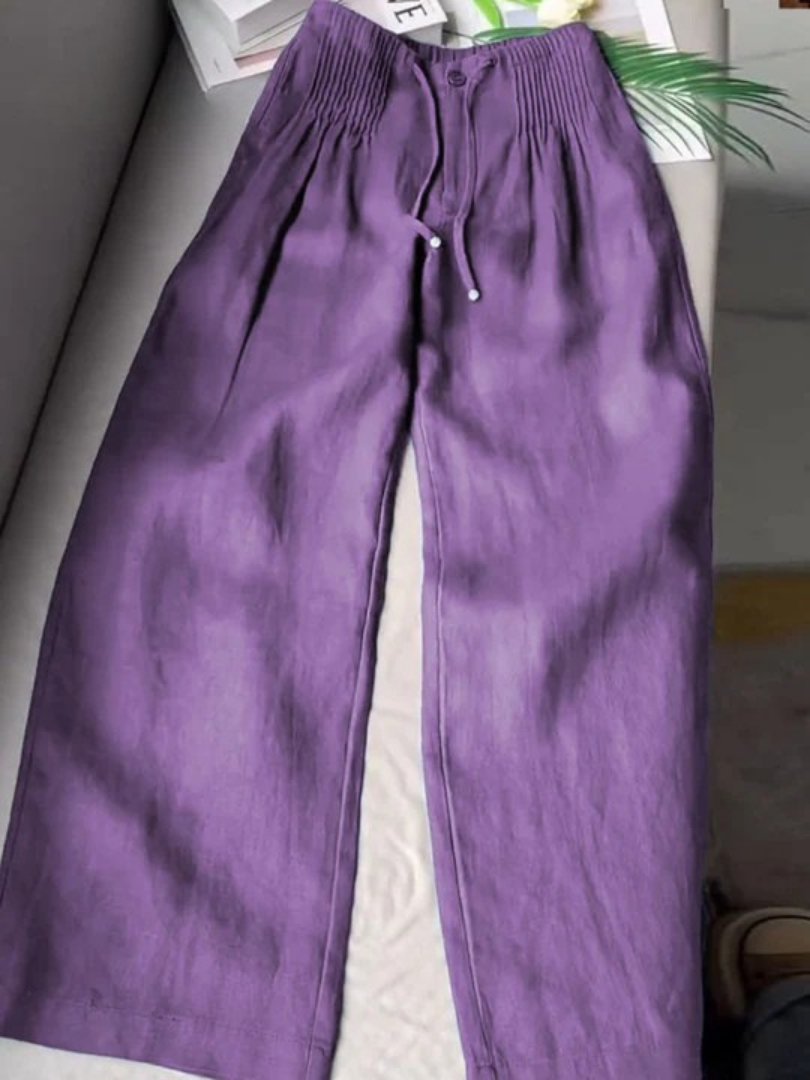 Isabelle | Pantalón fluido de pernera ancha