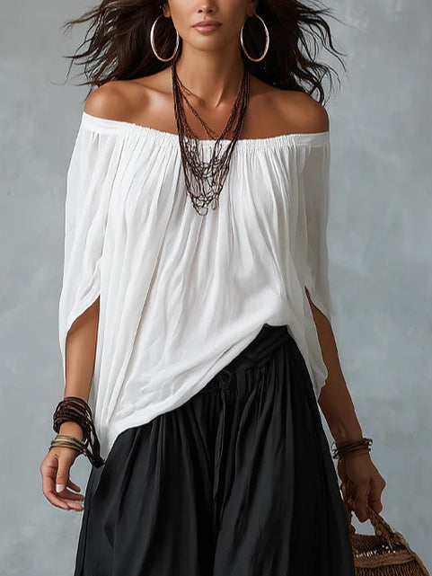 Aaliyah | Conjunto Fluido Hombros Descubiertos