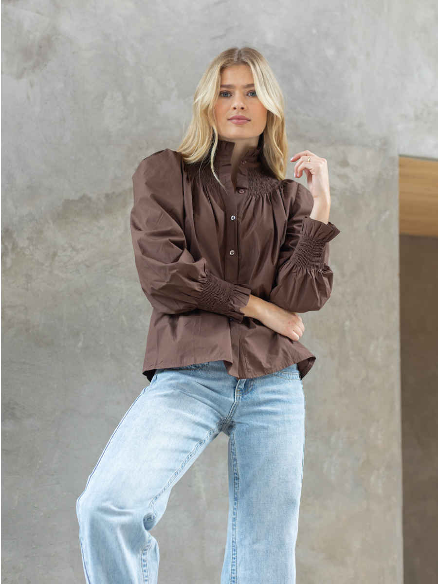 BLUSA HORTENSIA CAFE