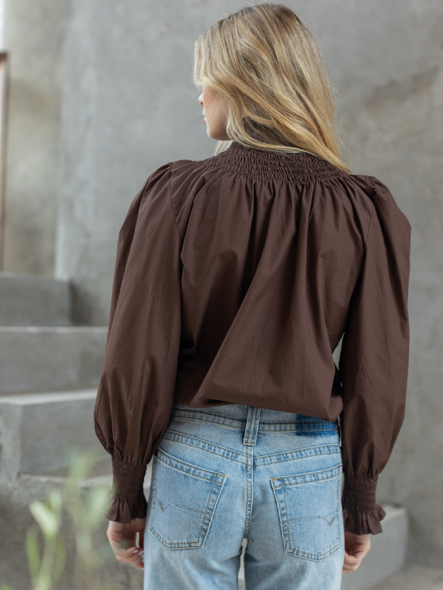 BLUSA HORTENSIA CAFE