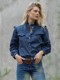 BLUSA LIS AZUL