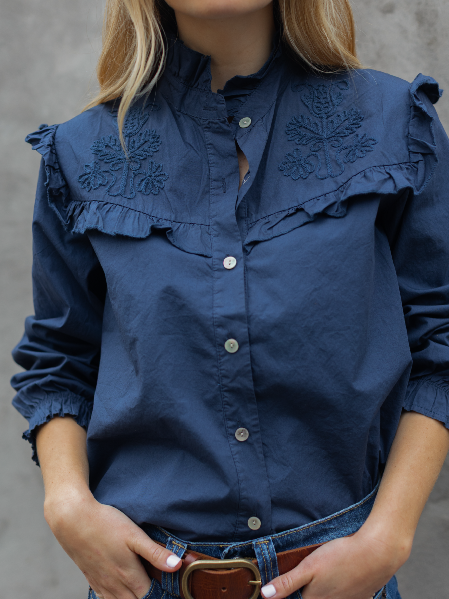 BLUSA LIS AZUL