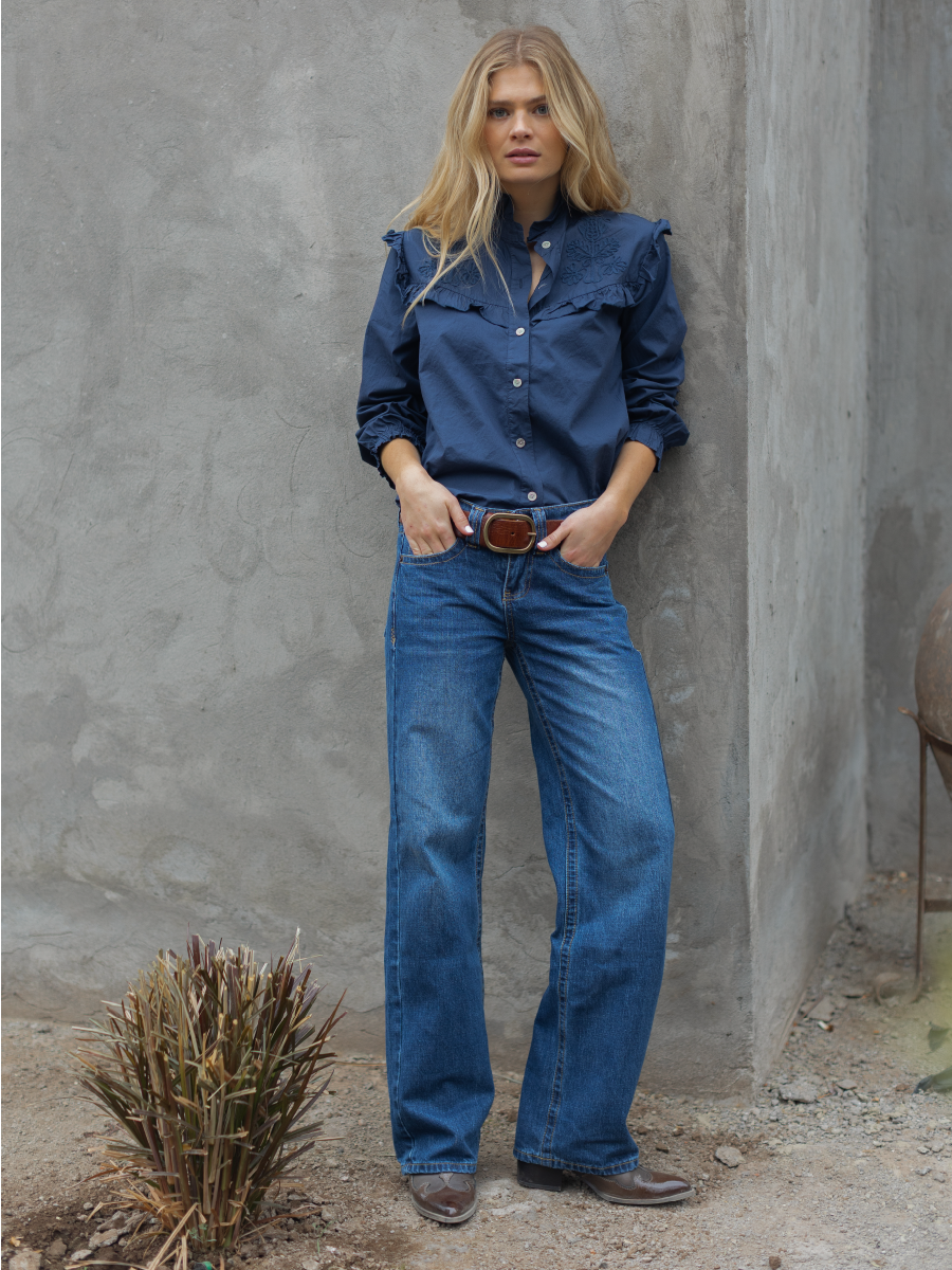 BLUSA LIS AZUL