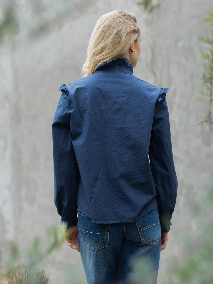BLUSA LIS AZUL